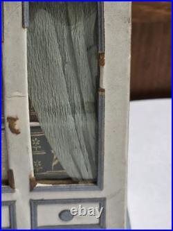 Antique German Dresden cardboard bookcase candy container dollhouse miniature