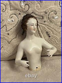 Antique German Dressler & Kister Or Meissen Fine Quality 6 China Half Doll