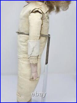 Antique German Early Kestner Bisque Shoulder Head Doll, Mohair Wig 17