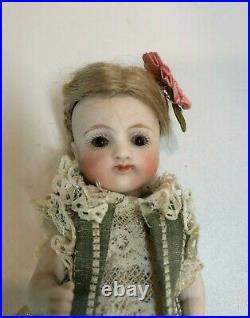 Antique German Early Pouty Kestner All bisque Doll, 4