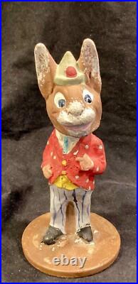 Antique German Easter Bunny Rabbit Head Nodder