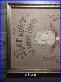 Antique German Embroidery House Blessings Pre 1930 Great Condition