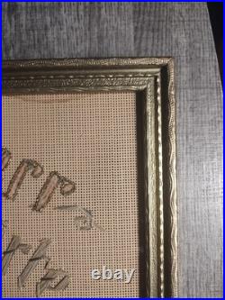 Antique German Embroidery House Blessings Pre 1930 Great Condition