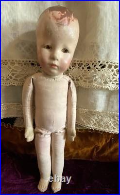 Antique German Fabulous Kathe Kruse 17 Doll All Original