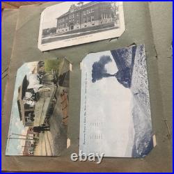 Antique German Floral Photo Album With 247 Antique/Vintage Postcards Ephemera