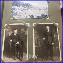 Antique German Floral Photo Album With 247 Antique/Vintage Postcards Ephemera
