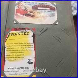 Antique German Floral Photo Album With 247 Antique/Vintage Postcards Ephemera