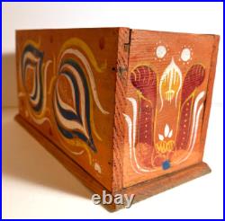 Antique German Folk Art Wooden Toy Coach & Horses, Orig. Painted Box c 1880-1910 Antique German Folk Art Wooden Toy Coach & Horses, Orig. Painted Box c 1880-1910