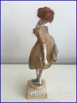Antique German Galluba & Hoffman Bisque Fashion Lady Figurine! VERY RARE