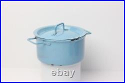 Antique German Gebruder Bing Blue Enameled Kitchen Pot Set, 1920, Germany