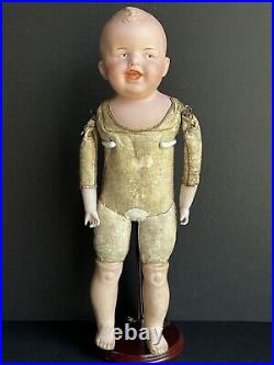 Antique German Gebruder Heubach 8191 Laughing Boy Bisque Shoulder Head Doll