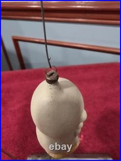 Antique German Glass Large Headed Sitting Baby Christmas Ornament