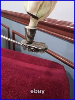 Antique German Glass Mushroom Man on a Stump on a Clip Christmas Ornament