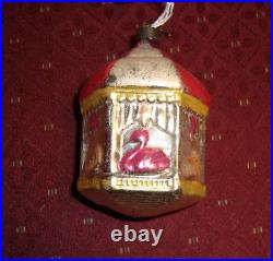 Antique German Glass Ornament LARGE MERRY GO ROUND CAROUSEL