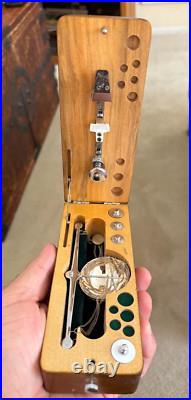 Antique German Gold Scale Weight Wood Box Traveling Jewelers Apothecary vintage