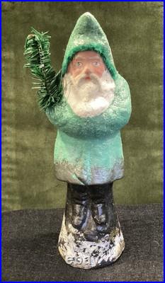 Antique German Green Belsnickle 9 Inches