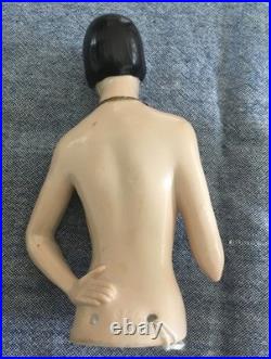 Antique German Half Doll Large flapper 1920 Exquisite Lady Perfect Porcelain