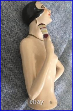 Antique German Half Doll Large flapper 1920 Exquisite Lady Perfect Porcelain
