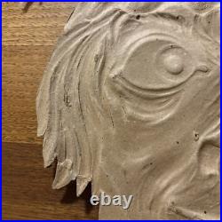 Antique German Halloween Embossed Die Cut Witch Face withMoon & Stars Hat 1920's