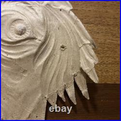 Antique German Halloween Embossed Die Cut Witch Face withMoon & Stars Hat 1920's