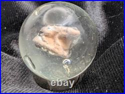 Antique German Handmade Sulphide Marble Frog Figure UNPOLISHED UV 1.18 1-3/16 Antique German Handmade Sulphide Marble Frog Figure UNPOLISHED UV 1.18 1-3/16