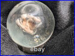 Antique German Handmade Sulphide Marble Frog Figure UNPOLISHED UV 1.18 1-3/16 Antique German Handmade Sulphide Marble Frog Figure UNPOLISHED UV 1.18 1-3/16