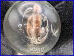 Antique German Handmade Sulphide Marble Frog Figure UNPOLISHED UV 1.18 1-3/16 Antique German Handmade Sulphide Marble Frog Figure UNPOLISHED UV 1.18 1-3/16