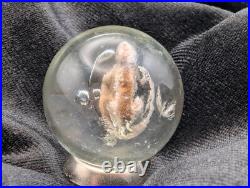 Antique German Handmade Sulphide Marble Frog Figure UNPOLISHED UV 1.18 1-3/16 Antique German Handmade Sulphide Marble Frog Figure UNPOLISHED UV 1.18 1-3/16