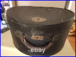 Antique German Hat Box c. 1890-1910 Bremen-Marked with Original Interior