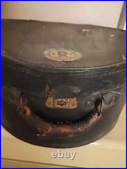 Antique German Hat Box c. 1890-1910 Bremen-Marked with Original Interior
