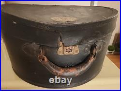 Antique German Hat Box c. 1890-1910 Bremen-Marked with Original Interior