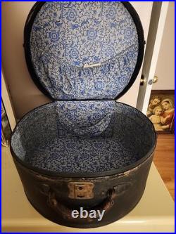 Antique German Hat Box c. 1890-1910 Bremen-Marked with Original Interior