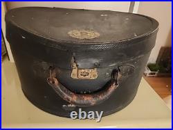 Antique German Hat Box c. 1890-1910 Bremen-Marked with Original Interior