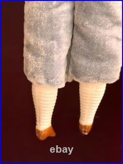 Antique German Hertwig Cabinet Size 9 Bisque Molded Shoulder Plate Doll