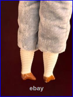 Antique German Hertwig Cabinet Size 9 Bisque Molded Shoulder Plate Doll