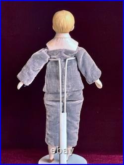 Antique German Hertwig Cabinet Size 9 Bisque Molded Shoulder Plate Doll