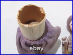 Antique German Heubach Bisque Doll Skier Candy Container