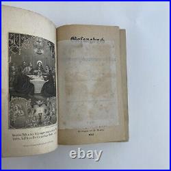 Antique German Hymnal 1853 Scarce Religion Gefangbuch Song Book Vintage