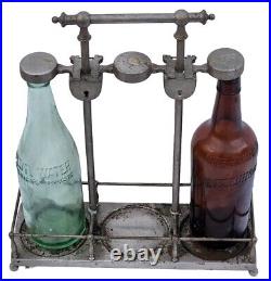 Antique German Industrial Machine Age Tantalus Decanter Lock Set & Rare Find Antique German Industrial Machine Age Tantalus Decanter Lock Set & Rare Find