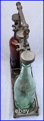 Antique German Industrial Machine Age Tantalus Decanter Lock Set & Rare Find Antique German Industrial Machine Age Tantalus Decanter Lock Set & Rare Find