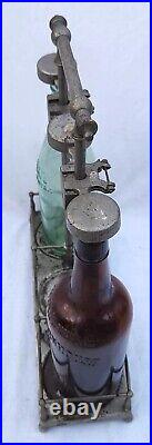 Antique German Industrial Machine Age Tantalus Decanter Lock Set & Rare Find Antique German Industrial Machine Age Tantalus Decanter Lock Set & Rare Find