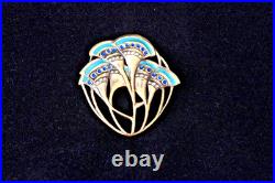 Antique German Jugendstil (Art Nouveau) T Fahrner silver brooch c 1900