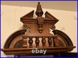 Antique German Junghans Walnut Open Shelf Clock 36