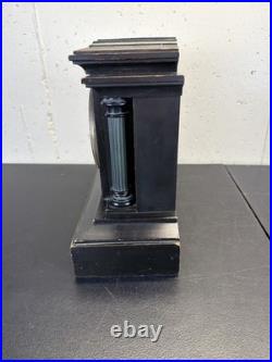 Antique German Junghans Wooden Mantle Clock 12Tx15Lx6W