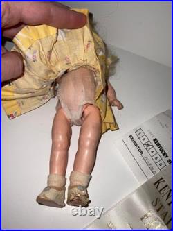 Antique German Just Me strung doll painted lash doll in dress 17 mark prize win Antique German Just Me strung doll painted lash doll in dress 17 mark prize win