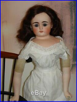 Antique German KLING Closed Mouth Turned Shoulder Head Doll