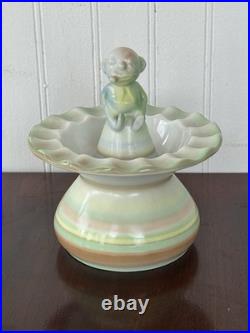 Antique German Kaestner Saxonia Porcelain Figural Ashtray 1930s Bavaria Style