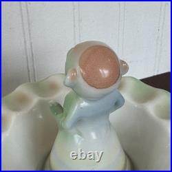 Antique German Kaestner Saxonia Porcelain Figural Ashtray 1930s Bavaria Style