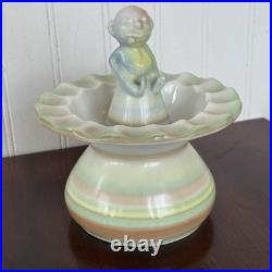 Antique German Kaestner Saxonia Porcelain Figural Ashtray 1930s Bavaria Style