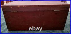 Antique German Keepsake Box 1850's Handmade with logo or flowers Old Dirty